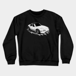 White miata classic Crewneck Sweatshirt